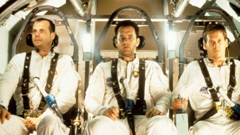 Bill Paxton, Tom Hanks, and Kevin Bacon in Apollo 13