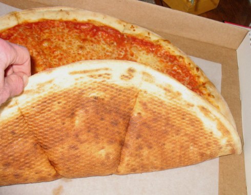 Image result for pizza folded in half